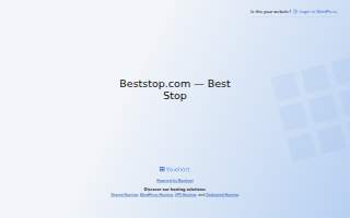 Best Stop website