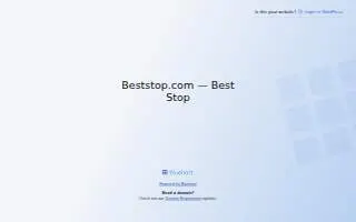 Best Stop website