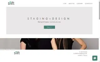 Shift Staging and Design website