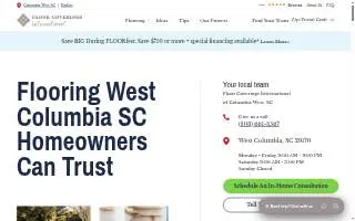 Floor Coverings International Columbia website