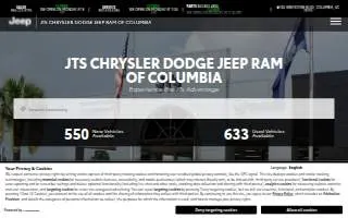 JTs Chrysler Dodge Jeep Ram of Columbia - Formerly Dodgeland website
