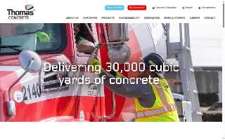 Thomas Concrete, Inc. of Columbia website