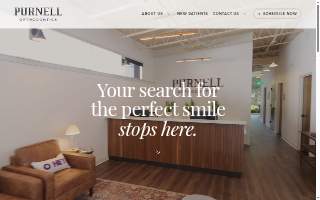 Purnell Orthodontics of Columbia website