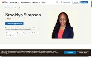 Brooklyn Simpson - TurboTax Expert website