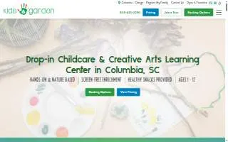 Kids Garden Columbia website