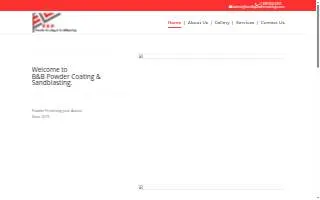 B&B Powder Coating website