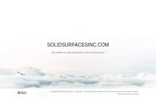Solid Surfaces Inc website