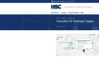 Hydraulic Supply Company (HSC) of Columbia website