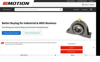 Hsc Columbia, a division of Motion Industries website