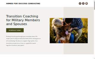 Armed For Success Consulting website