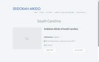 Seidokan Aikido of South Carolina website