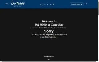 Del Webb at Cane Bay Association website