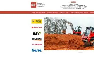 Carolina Construction Equipment website