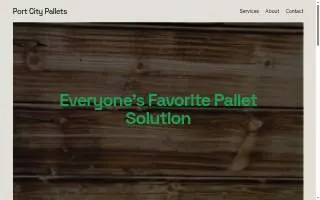 Port City Pallets website
