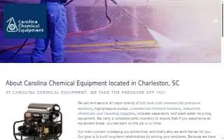 Carolina Chemical Equipment website