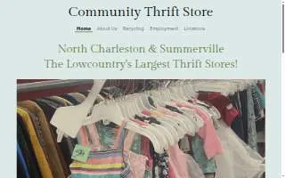 Community Thrift Store of North Charleston website