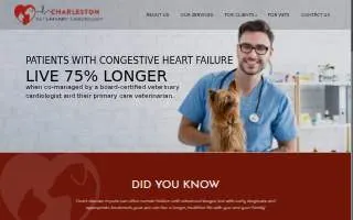 Charleston Veterinary Cardiology website