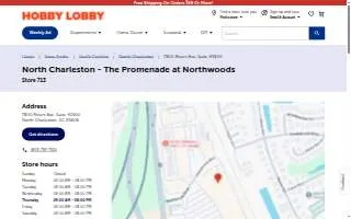Hobby Lobby of North Charleston website