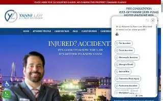 YANNI LAW Accidents and Injuries of North Charleston website