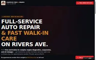 Champion Tires and Brakes website