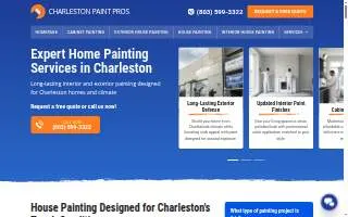 Charleston Paint Pros website
