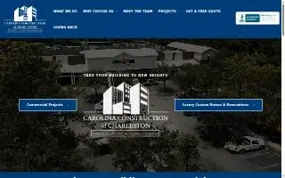 Charleston Creative Construction website