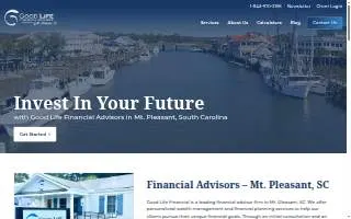 Good Life Financial Advisors of Mt Pleasant website