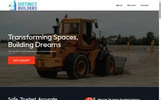 Distinct Builders LLC website