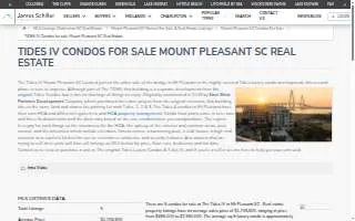 Tides IV Condos website
