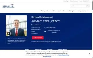 Merrill Lynch Financial Advisor Richard Malinowski website