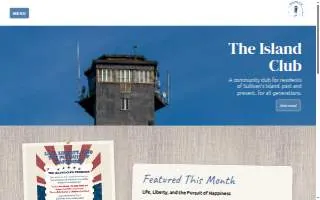 The Island Club website