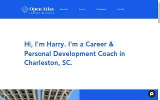 Open Atlas Career and Life Coaching website