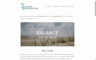 Seaside Acupuncture of Mt Pleasant website