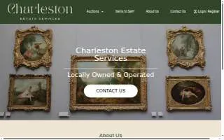 Charleston Estate Services website