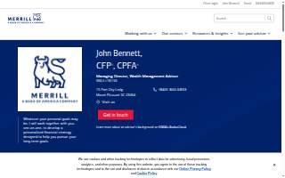 Merrill Lynch Financial Advisor John Bennett