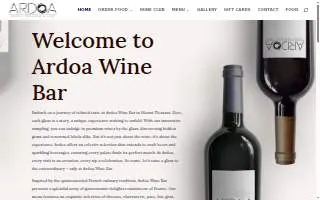 Ardoa Wine Bar website