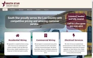 South Star Electrical of Mt Pleasant website