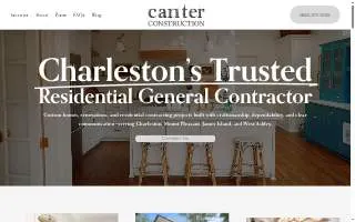 Canter Construction website