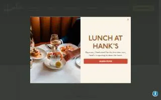 Hank's Seafood Restaurant website