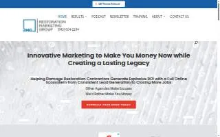Restoration Marketing Group website