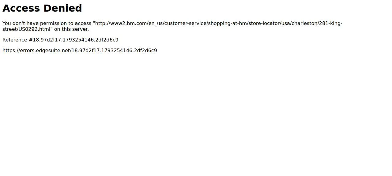 H&M of Charleston website
