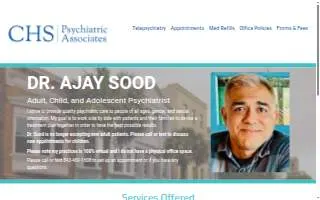 CHS Psychiatric Associates, LLC website
