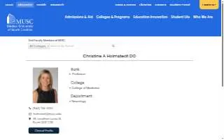 Dr. Christine A. Holmstedt, DO website