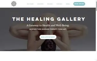 The Healing Gallery website