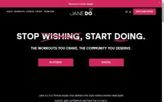 Jane DO - Charleston Fitness Studio website