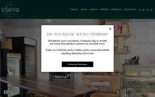 T�nto Caf� and Provisions website