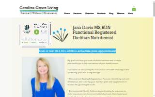 Jana Davis MS,RDN Functional Registered Dietitian Nutritionist, Carolina Green Living LLC