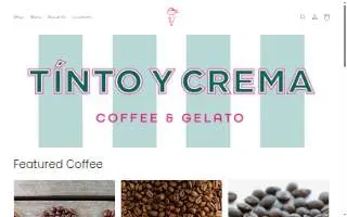 Tinto y Crema website