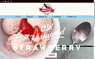 Republic Ice Cream website