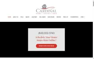 Cardinal Home Inspections LLC of North Charleston website